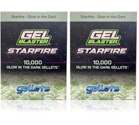 Gel Blaster Starfire 10,000 Gellets - Official Refill Ammo for Starfire Gel Blasters - Glow-in-The-Dark UV Activated Tracer Night Rounds - Increased Blasting Performance & Accuracy, for Ages14+
