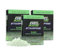 Gel Blaster Starfire Glow in The Dark Gellets Refill Ammo (3 Packs of 10,000) - Made for Gel Blaster Toy Blasters & Starfire Activator - Eco Friendly, Non-Toxic, Biodegradable Water Based Gel Balls