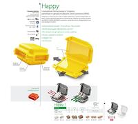 Gel Box Line Clear Junction Boxes with Gel Membrane, 45x37x24mm (LxWxH) - Pack of 2 - HAPPY 1 - RAYTECH