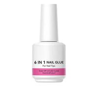 Gel Builder for Nails - 15ml Nail Strengthening Glue, 6-in-1 Molding Extend Glue | Base Coat Gel for Home Use, Beginners Girls Ladies, Durable Nail Improvement, Easy to Apply, Pr
