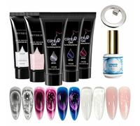 Gel Builder for Nails Kit Multipurpose 5 Colors Manicure Top Coat