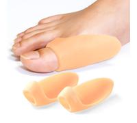 Gel Bunion Protector Shield, 10-Pack Bunion Pads & Cushions for Big Toe - Relieves Friction, Rubbing & Pressure Pain - Beige
