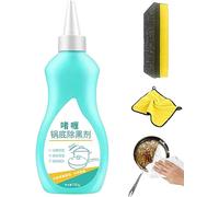 Gel Cleaner for Cookware Bottom, Bottom of The Pot Black Scale Cleaner, Cookware Blackening Agent Burnt Iron Pot Bottom Polishing Kitchen Cleaner (2pcs)