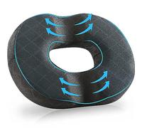 Gel Donut Cushion for Hemorrhoids, Coccyx & Tailbone Pain Relief Donut Pillow- Orthopedic Memory Foam Ring Seat Cushion for Office Chair, Wheelchair, Sciatica, Postpartum, Pressure Sores