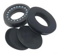 Gel Ear Pads for Bose QC45 Headphones Replacement Soft Protein Leather High-Density Foam Added Thickness Comfort Fit White 90x72mm(I)