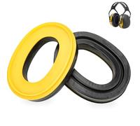 Gel Earpads Replacement Fit for 3M Peltor X1A-X5A Headsets, PROHEAR 037/033, ZOHAN EM042/ 033, Peltor Tactical 100 300 500, Peltor 7004 (Snap in Type-Yellow Bottom Shell)