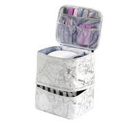Gel EMAMEL organising bag, nail polish storage bag, nail organiser, double layer manicure tools, storage bag, light of the lamp, White, see description, See description