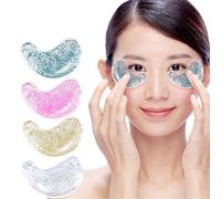 Gel Eye Pads, 4 Pairs Under Eye Patches for Puffy Eyes, Hot Cold Compress Therapy Eyes Pads, Reusable Cooling Ice Packs Sleeping Face Masks, for Puffiness Dark Circles Migraines Stress Relief