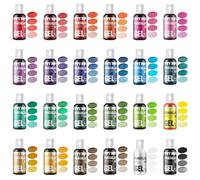Gel Food Coloring Set - 24 Colors Concentrated Vibrant Edible Food Grade Dye for Baking, Cake, Cookie Decorating, Fondant, Icing, Frosting, Macaron, DIY Crafts - 16.23 fl.oz (20ml/Bottle)