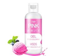 Gel Food Colouring - 4.5oz Vivid Food Colouring Gel for Baking, Cake Decorating, Cookie, Fondant, Macaron - Tasteless Concentrated Edible Food Colour Dye for Icing, Drinks, DIY Crafts (Pink)