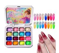 Gel for fingernails, sixteen colours, manicure dabbing , colour