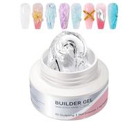 Gel for Nail Modelling - UV LED Gel Monophasic Builder Cover | Self-Leveling UV/LED Nails for Building and Modeling, Strengthening, Repair and Extension of Nails