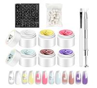 Gel for Nails - Beginner Painting Gel Art Kit for Nail | Professional Sculpting Solid Glue Natural Kit for Travel Home Salon Women Family Colleagues Beginners