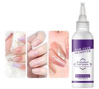 Gel Glue Remover | 120ml Gel Glue Remover for Press on Nails | Gentle Cleaning Beauty Supplies Manicure Tools for Home Office Travel Party Salon Girls Professionals