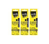 'GEL' Glued B&E Tint Black 16ml (3 Pack) - Strong Hold & Flyaway Control got2b Black One Size