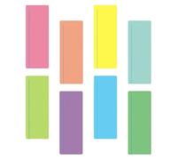 Gel Guided Reading Strips Tracking Highlight Colored Reduce Visual Stress Overlay Bookmark Teaching Learning Supplies with Line for Classroom Students (8 Pcs)