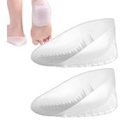 Gel Heel Cup | Transparent Shock Absorption Cushions | Heavy Duty Reusable Honeycomb Cushioning, Self-Adhesive Non-Slip Comfort for Men Women Nurses Dancers