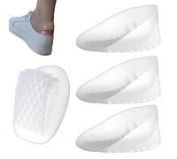 Gel Heel Cup - Transparent Shock Absorption Cushions,Self-Adhesive Heavy Duty Gel Cushions with Honeycomb for Achilles Tendinitis, Heel Spurs, Reducing Fatigue