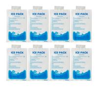 Gel Ice Pack, Cooling Gel Inserts, Reusable Chill Blocks, 200ml 8 Pieces, For Summer Vest, Outdoor Running, Food Shipping, Beach Camping, Fishing Work Use