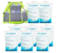 Gel Ice Pack | Cooling Vest Insert | Reusable Ice Packs for Freezer Cooler Bags Lunch Box | Portable Summer Cooling Accessory for the
