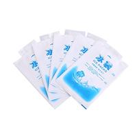Gel Ice Pack Set 10Pcs Reusable Self-Sealing Structure Ice Packs Gel Cooling Bags for Food Vegetable Wine Medical Industrial Use(200ml)