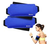 Gel Ice Packs for Sport Injuries Hot Cold Compress Pack Reusable Flexible Physiotherapy First Aid Ice Packs for Knees, Ankle, Wrist - Swelling, Plantar Fasciitis, Pain Relief Faster Recovery- 2 Packs
