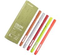 Gel Ink Pen Set - Colorful Gel Ink Pens for Writing 5 Colors Retractable Quick Dry Gel Ink Pen with Handle, Colorful Set, Note Taking, Journal,