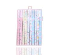 Gel Ink Pens 10 Pcs Colorful Gel Ink Pen, Cute Kawaii Stationery Students School Supplies Colorful Highlighters 10 pens 10 Colors Set(Colorful Ink)
