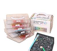 Gel Ink Pens - 20pcs Colored Drawing Markers, Large Capacity Smooth Writing Set, Durable Fine Point Tips, Organized Storage Box | Creative Art Pens for Journaling Doodling Scrapbooks Kids Adults