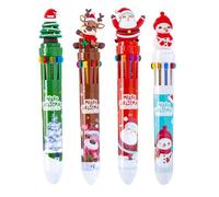 Gel Ink Pens | Cute Stationery - 10-Color Christmas Reindeer Gel Pens,for Scrapbooking Journaling Note-Taking Signing Highlighting Boys Girls Pupils Children Kids