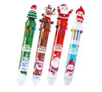 Gel Ink Pens - Non-Slip Grip | 10-Color Christmas Gel Pens for Writing - for Scrapbooking Journaling Note-Taking Signing Highlighting Boys Girls Pupils Children Kids