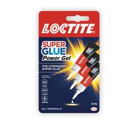 Gel Instant Super Glue, Strong All-Purpose Clear Glue for Repairs, Clear Various Materials, Easy to Use Instant Super Glue, 3 x 3 g, Transparent