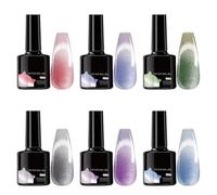Gel Lacquer for Fingers 6 Pieces Gradient 21-Day Lasting Easy Application