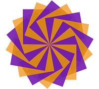 Gel Light Filter - 18Pcs Halloween Overlays Correction Gel Filter, Purple & Orange Transparent Film Plastic Sheets, 11.7 x 8.5 Inches