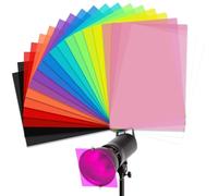Gel Light Filter: Colour Correction Filter Sheet Transparent Colour Lighting Gel Filter Sheets For Film Video Photo Stage