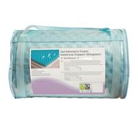 Gel Memory Foam Mattress Topper - 2 Inch Thick - King Size - Reversible