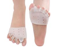 Gel Metatarsal Pads for Hammer Toe Straightener, Silicone Toe Stretchers and Alignment, Bunion Corrector Pads, Toe Straightener, Ball of Foot Cushions, Hallux Valgus Corrector, Overlapping Toe Spacer