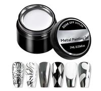Gel Nail - 7 ml High Glossy Paint | Super Glittery Mirror Finish for Outlining | 3D Reflective Manicure Accessory for Women Beginners and Professionals