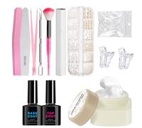 Gel Nail Craft Kit - Nail Craft Solid Building Gel | Fingernails Art Carving Patterns, Long-Lasting Manicure Solution for Beginners Professionals Mother Wife