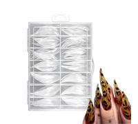 Gel Nail Forms - Clear PP Construction Assorted Sizes, Nail Extension Template, Professional Finger Molding, Beauty Craft Tool | Shaping Support Nails Guide For Studio Beginners Everyday Use