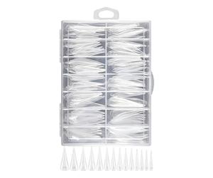 Gel Nail Forms - Universal System | Acrylic Re-usable Guide - Manicure Extension Building Tools - Fingernail accessories for creating perfect tips, ideal for beginners, professionals, and home sa