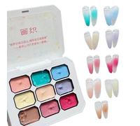 Gel Nail - Gel Nail Protector Colour | Nail Gel Nail Pure Colour | Gradient Gel Nail 9 Colours, Not Forged Beauty Accessories, Durable Manicure Tools for Women