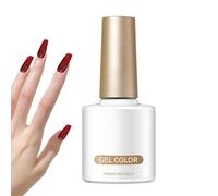 Gel Nail Glitter - 10ml Red Reflective Sparkly Nail Design Gel For Long Lasting Shimmer And Creative Manicures, Beauty Design Style Structure, Reflective Shine System + Smooth Application Bu