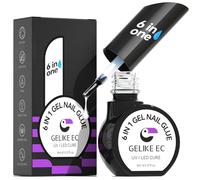 Gel Nail Glue 6 in 1 - Gelike ec UV Nails Glue Base Coat, Strong Adhesive for Nail Tips, False Nails, Acrylic Tips, Press on Nails, Gel Nail Polish
