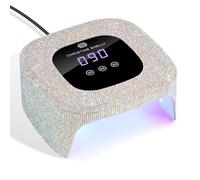 Gel Nail Lamp, CHRISTINE SHELLY 48W Fast Curing LED Nail Dryer Sparkly Gel Polish UV Nail Light Auto Sensor 3 Timer with LCD Touch Screen for Home DIY Use