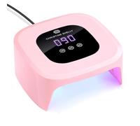 Gel Nail Lamp, CHRISTINE SHELLY 48W Fast Curing LED Nail Dryer Sparkly Gel Polish UV Nail Light Auto Sensor 3 Timer with LCD Touch Screen for Home DIY Use