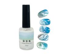 Gel Nail Liquid 15ml Wave Painting Fingernail Top Coat | Wave Paint Nail Liquid for Girlfriend Wife Friend Sister Daughter Traveling Home Outdoor School