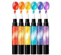 Gel Nail Pens 6 Piece Quick-Drying Decor Tools