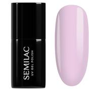 Semilac UV Nail Polish 966 Lavender Haze 7ml - Subtle Light Pink with Lavender Tone, Even Coverage - One Touch Pastels Collection