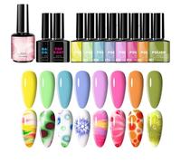 Gel Nail Polish | Quick Dry 8-Color Long Lasting Nail Polish | Beauty And Health Supplies for Home Daily Summer Wedding Parties Holiday